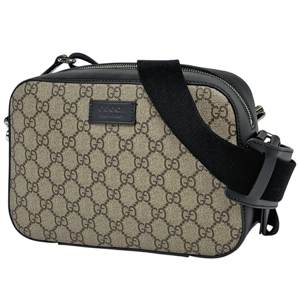 Gucci GG shoulder bag Supreme canvas Beige Cream black